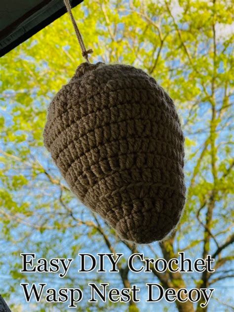 diy wasp nest decoy|crochet wasp nest free pattern.